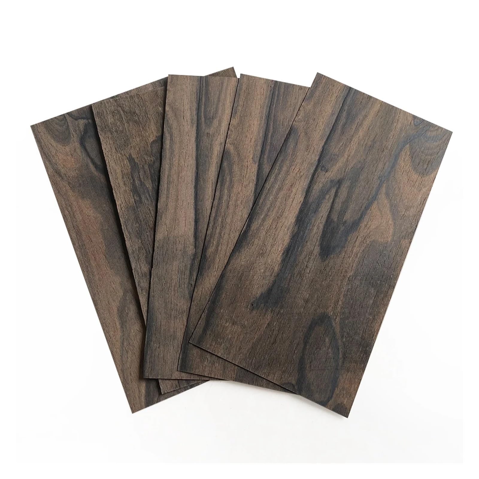 5 pezzi di impiallacciatura in legno naturale for chitarra, paletta, impiallacciatura, bordo di protezione, sottile tavola di legno, decorazione fai da te, pannello fatto a mano(Burl-9x19cm