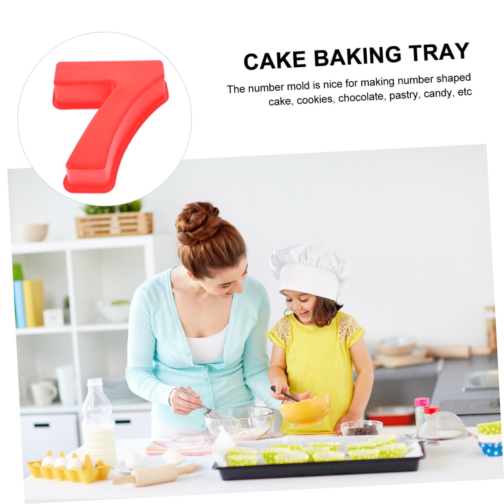 PRETYZOOM 5St Backform Silikonform mutfak aksesuarları kuchen platte kuchen teller silikon molds tosteter kleine Kuchenform Bäckerei-Backwerkzeug Anzahl Kuchenform Backzubehör Kieselgel rot