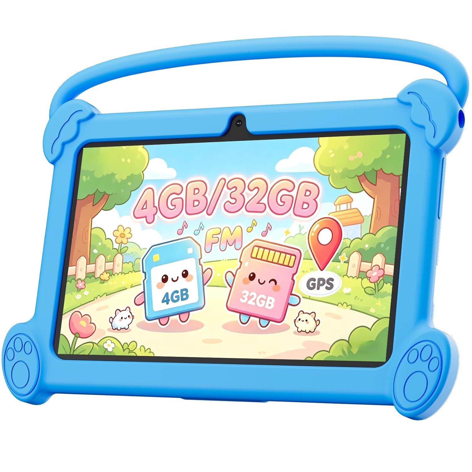 Kids Tablet 7 inch 3-9 with Protective Case, 4GB RAM 32GB ROM, Toddler Tablets, Andriod Educational Learning Device,Prarent Control, Netflix,YouTube,aiwawa apps (Blue)-picture-10
