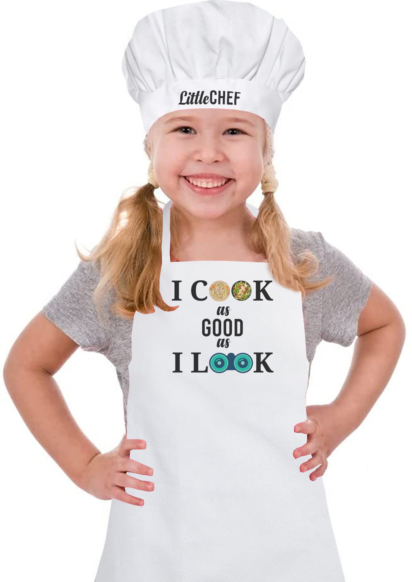 La Festiya White Unisex Polycotton Apron Set Costume for Babies, Girls and Boys for Photoshoot, Fun Activity, Craft, Painting, Cooking, etc. (12-24 Months) (B0BFNZK6ZP) Amazon Price History, Amazon Price Tracker