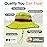 GearTOP Reflective Safety Sun Hat - UPF 50+ High Visibility Wide Brim for Sun Protection, Adjustable Fit for Road Work and Outdoor Activities Yellow