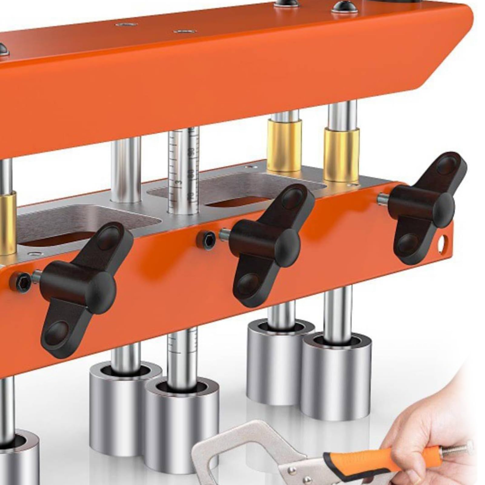 Generic Giętarka Rolkowa Krawędziowa Trwałe, 3-stanowiskowe Narzędzie do Gięcia pokryć Dachowych Metalowych od 0 do 90 Stopni Stali Aluminium miedź od 13 130 Mm