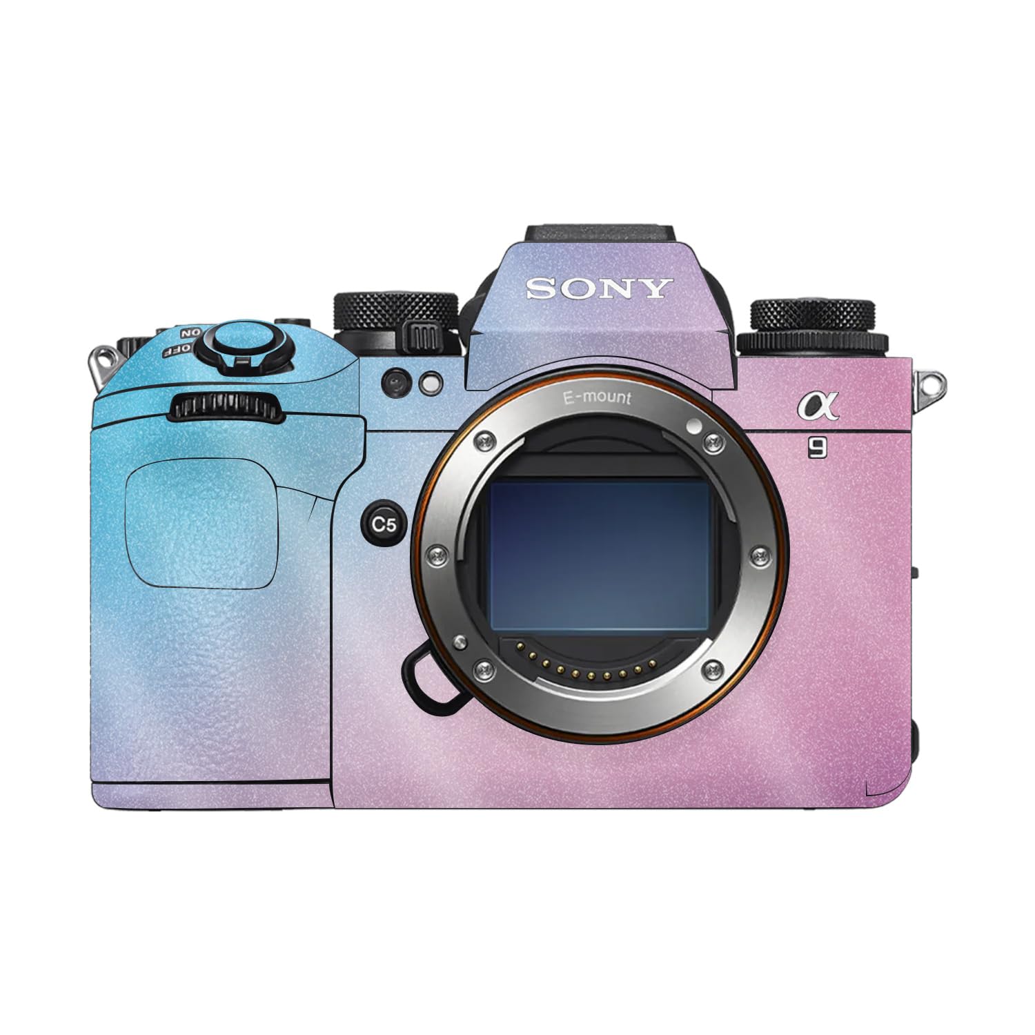Glossy Glitter Camera Skin Compatible with Sony Alpha 9 III (2024) - Royal Haze - Premium 3M Vinyl Protective Wrap Decal Cover - Easy to Apply | Crafted in the USA by MightySkins