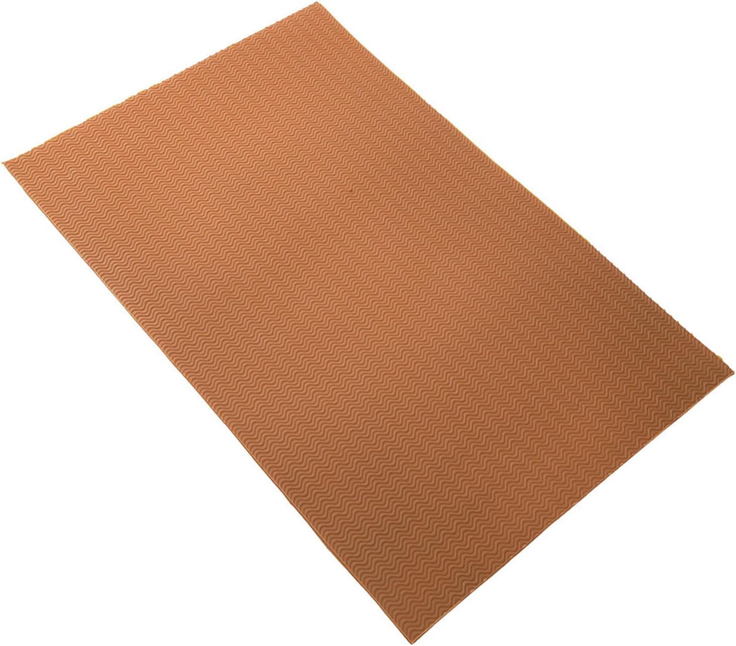 Shoe Sole Protectors, Heels Repair Replacement, Wear Anti Skid Shoe Sole Women Men Cowhells Sole Pad 58cmx38cmx2.2mm (Brown)