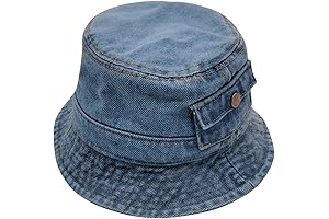 Toddler Denim Bucket Hat: Enhanced Protection and Style for Little Adventurers
