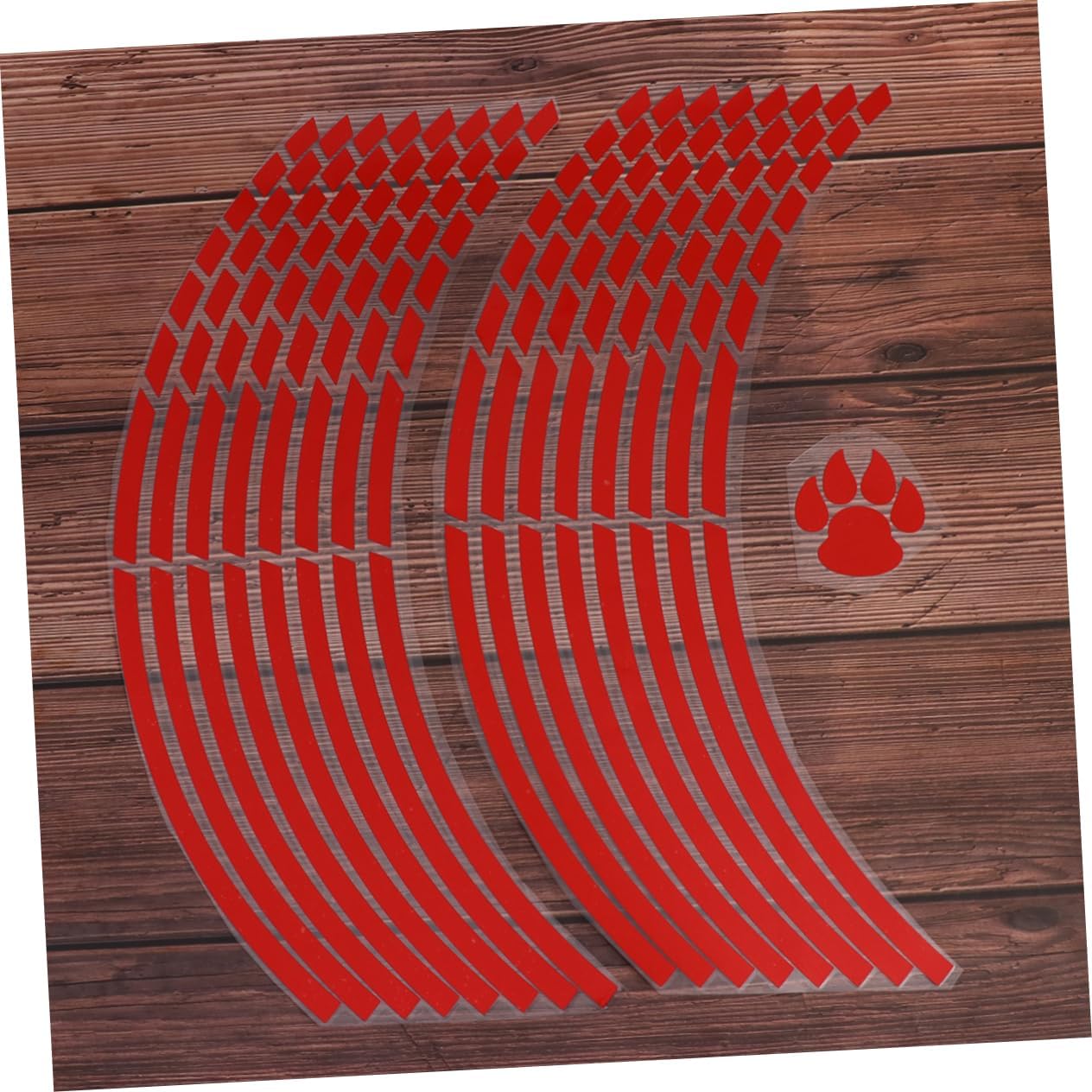 2pcs Wheel Stickers Reflective Rim Decals for Biker Helmets Racing Tire Decals Easy Install for Car Bike