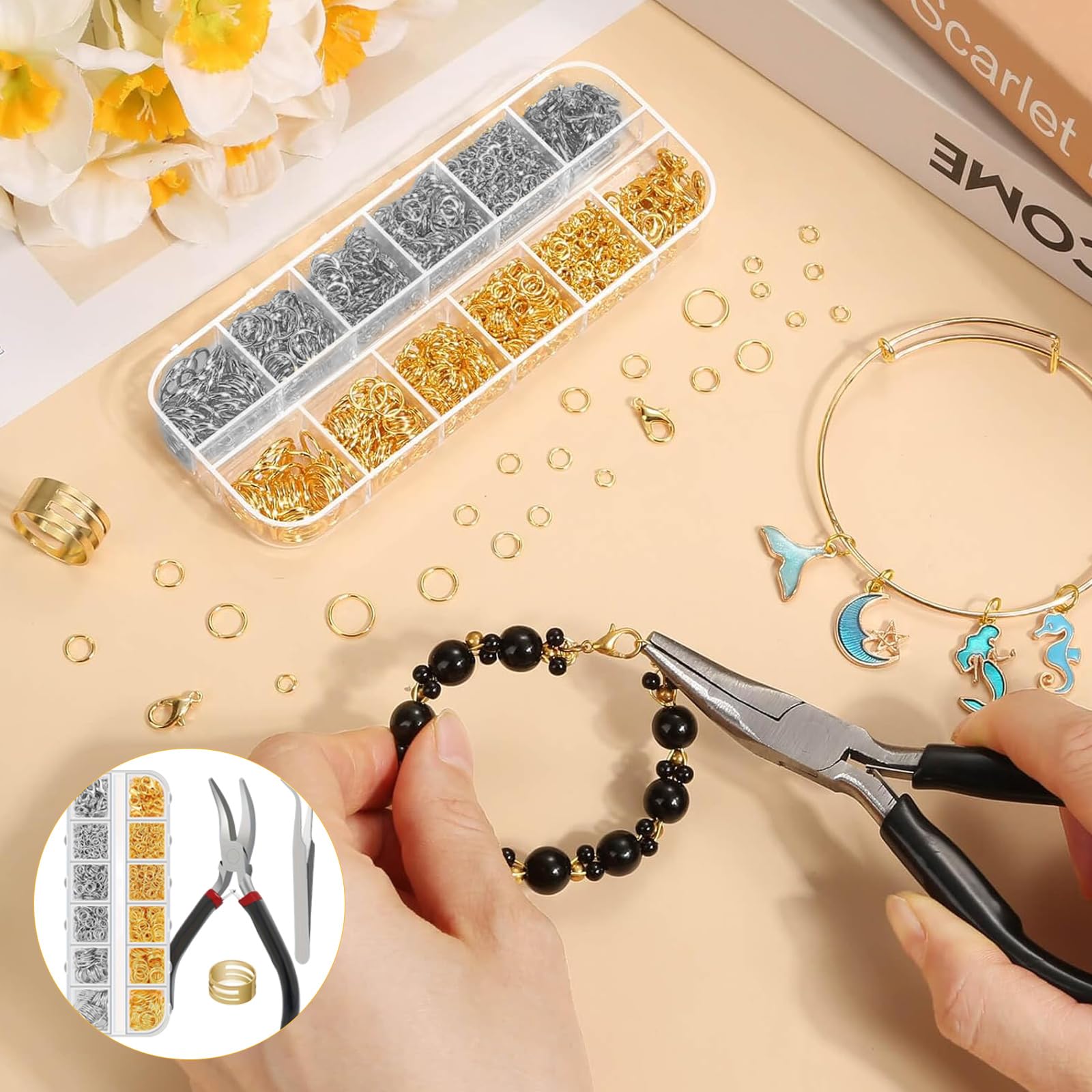 1160 Pièces Attaches Et Fermoirs Pour Bijoux, Fabricatioijoux, Anneaux