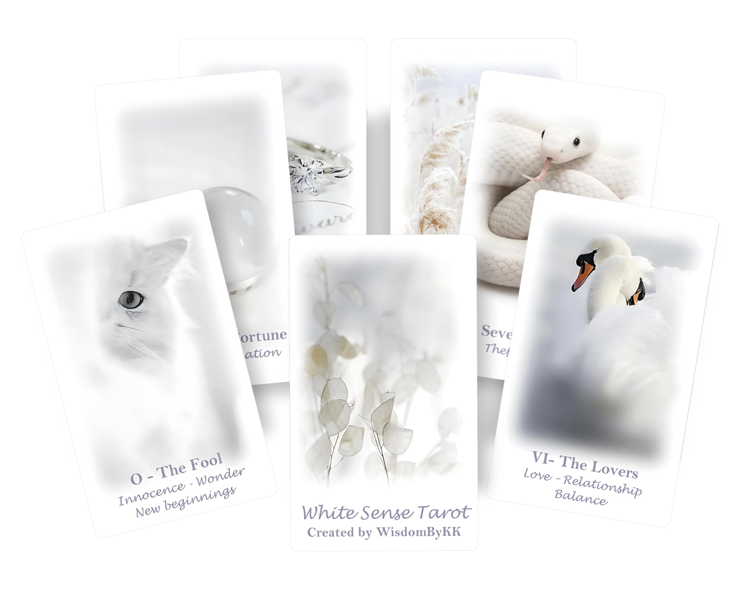 Generic White Sense Tarot Cards Deck Heaven and Paradise Tarot et Oracle Cards Deck