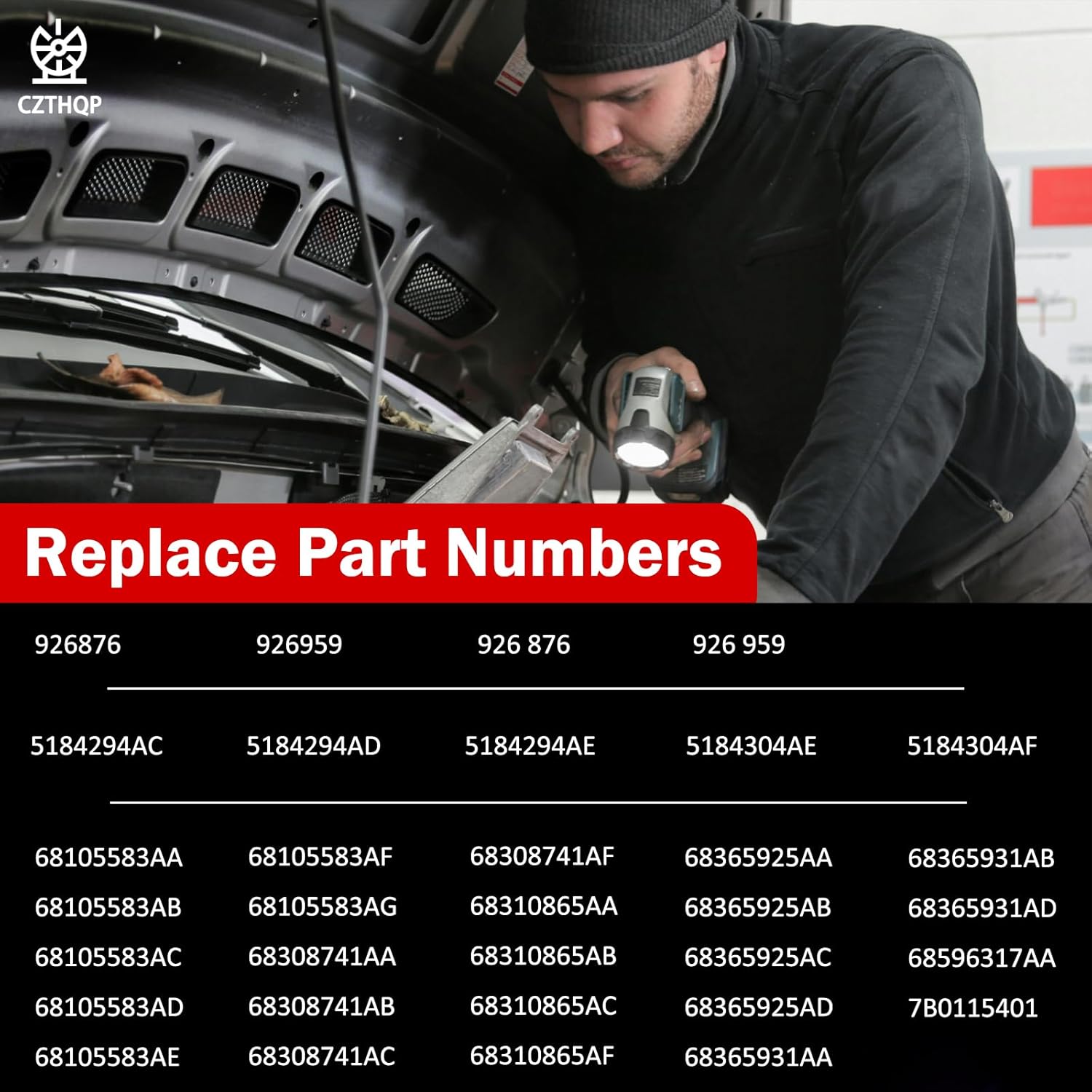 926-959 Upgraded Aluminum Engine Oil Filter Housing Kit with Oil Cooler Sensors and Gaskets for Durango,Grand Caravan,Avenger,Journey,Town & Country,Promaster 3.6L V6 2011-2016,Replace 926-876