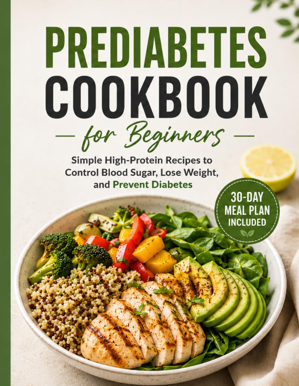 Pre diabetes cookbook for beginners: Simple High-Protein Recipes to Control Blood Sugar, Reverse Prediabetes, and Prevent Diabetes