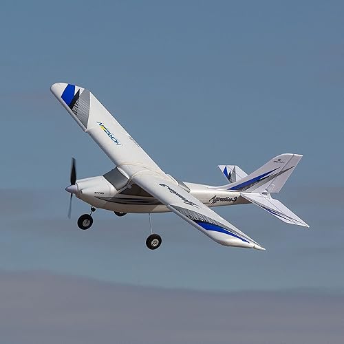 Miniatura 5 de HobbyZone RC Airplane Apprentice S 2 3.9 ft RTF Basic (batería y cargador no incluidos) con caja fuerte, HBZ310001, blanco