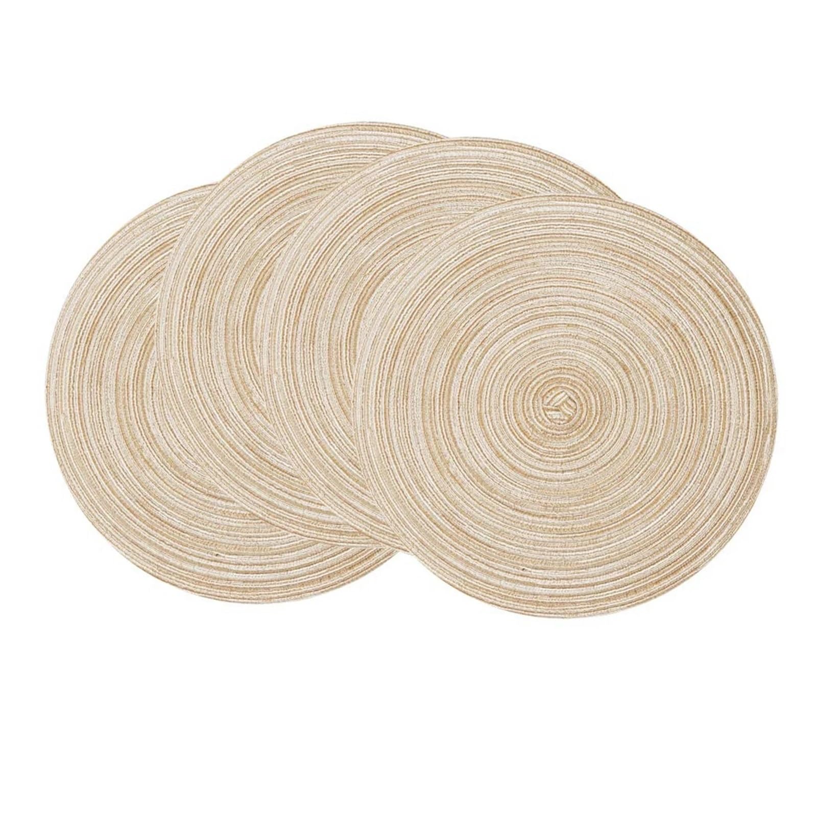 Napperons ronds tressés de Noël pour sublimer vos tables de fête et barbecue