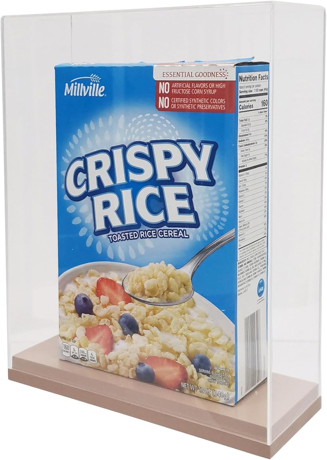 FixtureDisplays® 10.8x4x12.9" Acrylic Family Size Cereal Box Display Trophy Figurine Glorifier Book Showcase Candy Dispenser Please Check Select Right Size 100055NEW