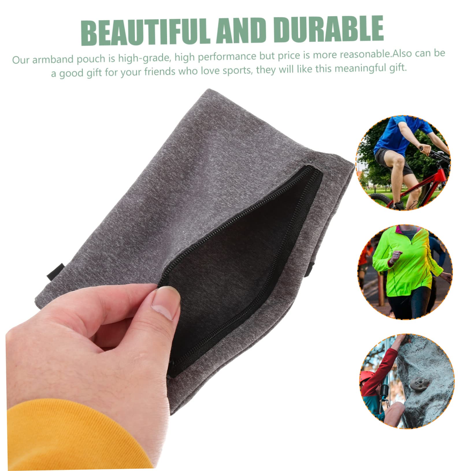 DOITOOL 4piezas Deportivo para Teléfono Móvil Bolsa De Brazo para Correr y Ejercicio Accesorio De Almacenamiento para Actividades Al Aire