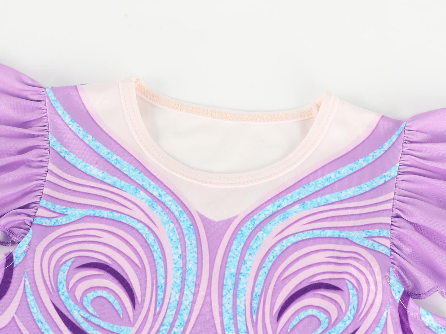 Good Witch Dress for Girls Purple Witches Costume Kids Halloween Christmas Tulle Mesh Dresses - Image 3