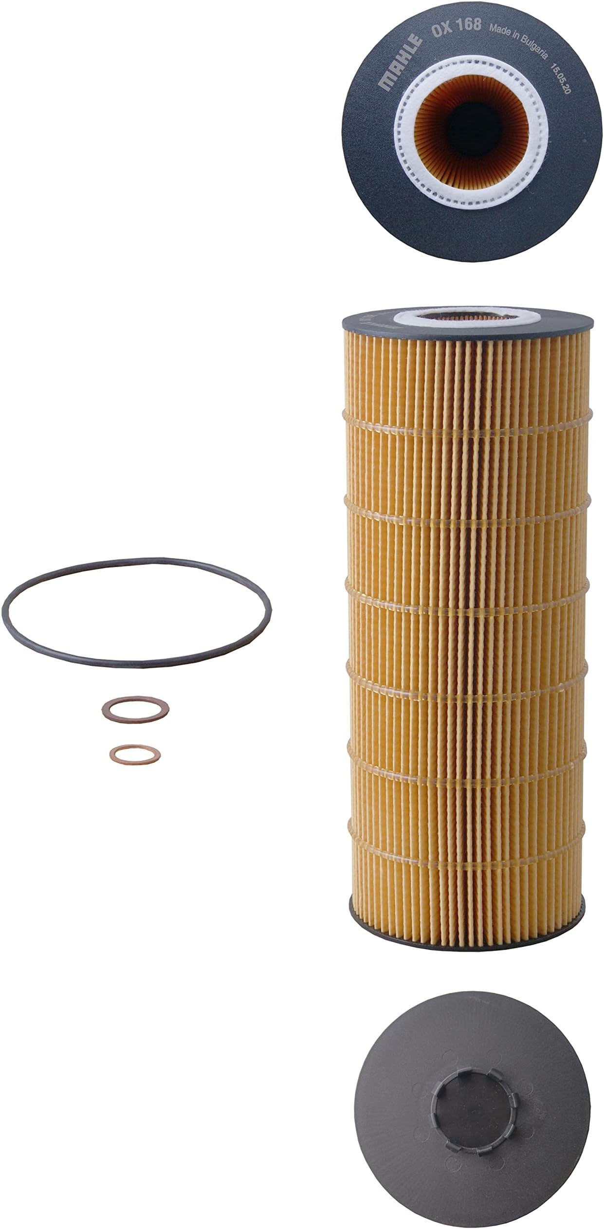 MAHLE OX 168D Oil Filter - Oil Filter with Gasket / Gasket Set