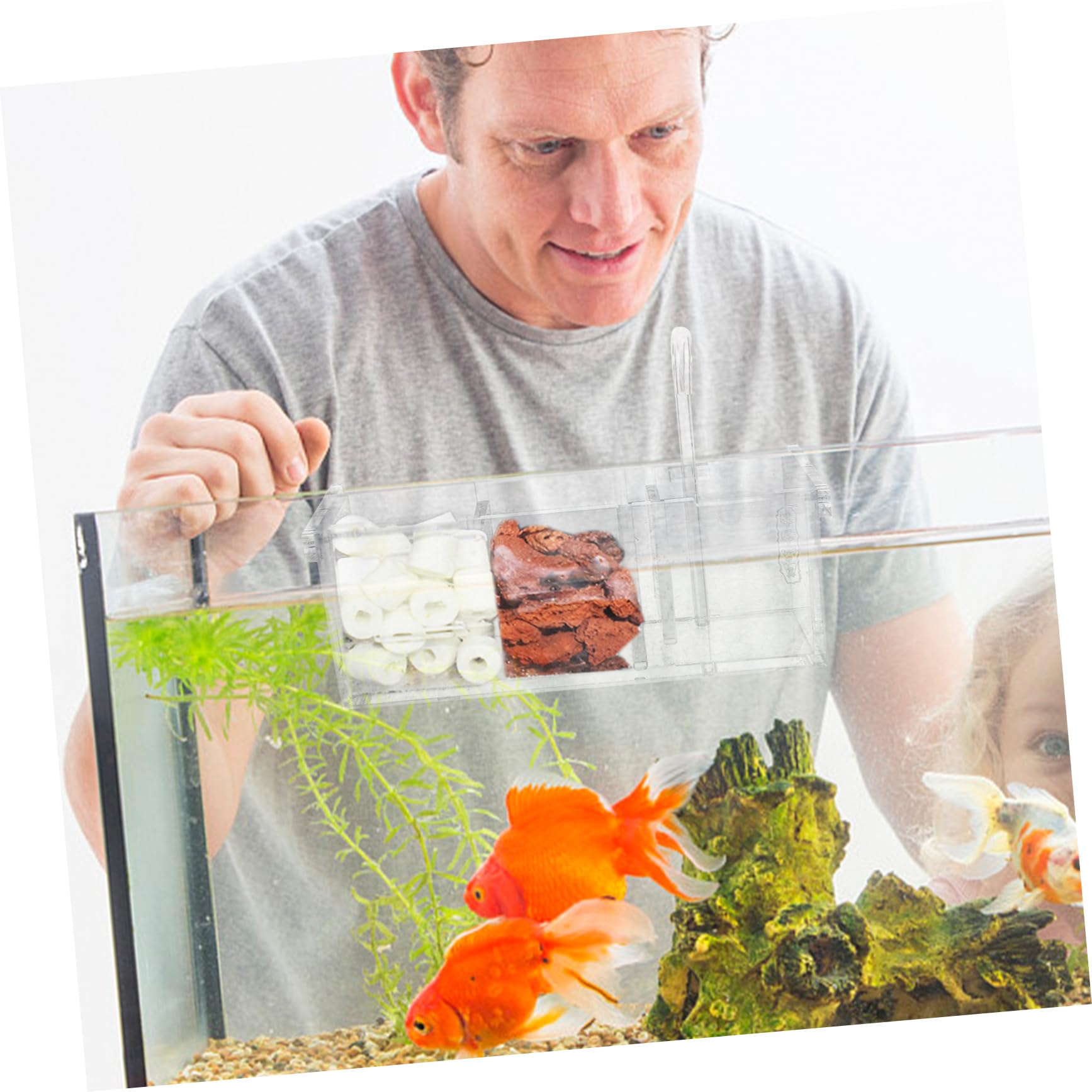 Aquarium Filtration Box Außenfilter Für Fischbecken Reinigungslösung Geräuschlos Und Wandmontierbar Für Verschiedene Aquariengrößen