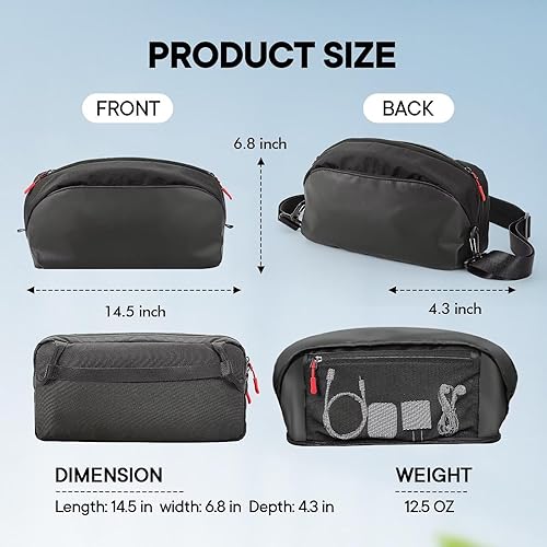 Miniatura 4 de Gepicest Carrying Case for Steam Deck Rog Ally Switch Hori Split Pad Pro Handheld Console Accessories Dock Station AC Charger Soft Sling Shoulder