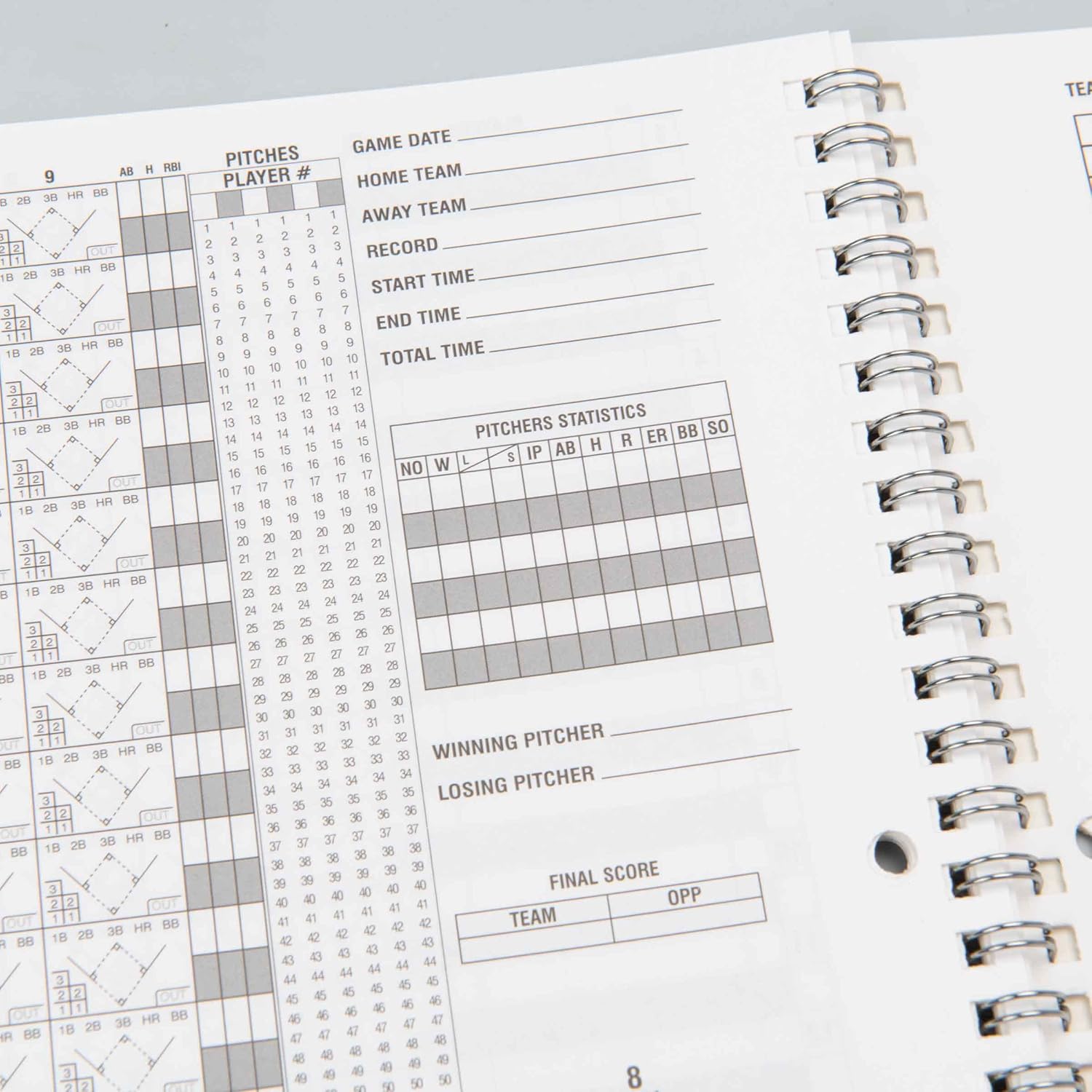 CHAMPROBaseball Score Book