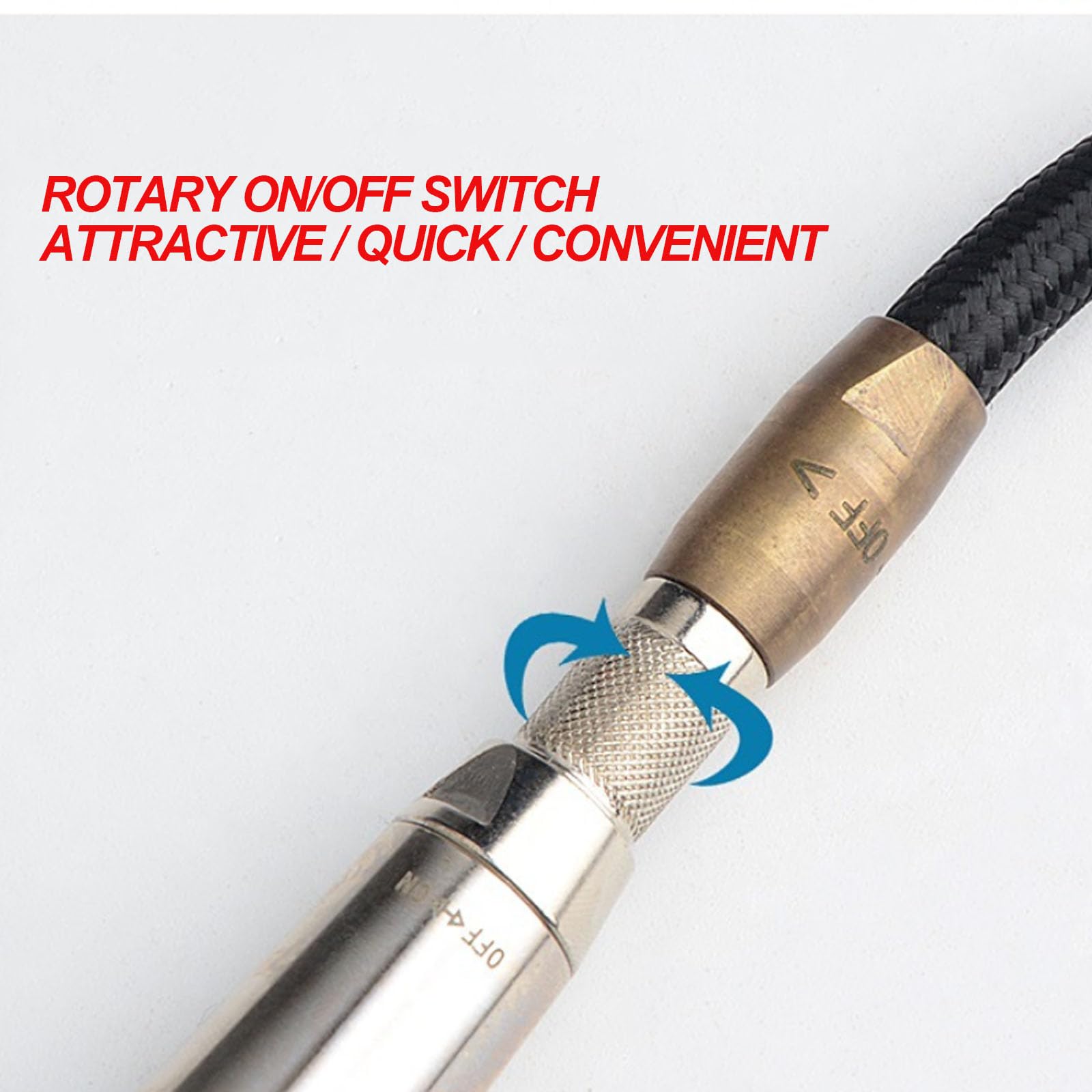 Stylo De Gravure Pneumatique Portatif avec Tuyau, Pression De Service De 90 Psi, 3 800 Coups/Min, Entrée Dair De 6,35 Mm (1/4"), Idéal pour Graver sur Céramique, Marbre, Métal, Bois Et