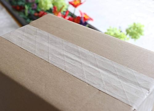 Miniatura 6 de BOMEI PACK Cinta de papel Kraft reforzada activada por agua, paquete de 2 unidades de 2.75 pulgadas x 380 pies, para envío seguro y resistente