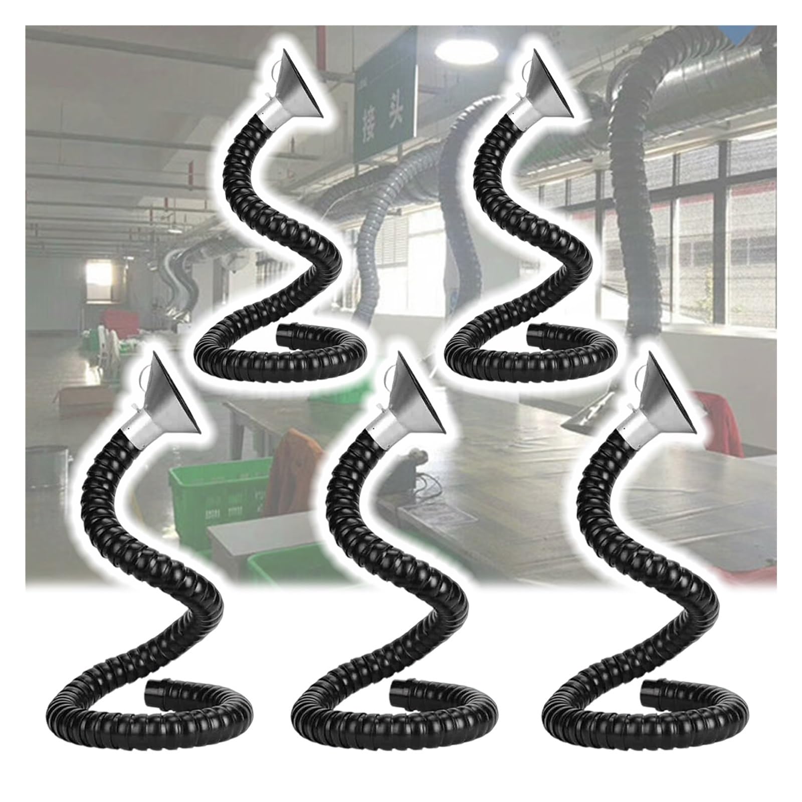 Conduit flexible d'extraction de fumées CVC et gaine de soudage