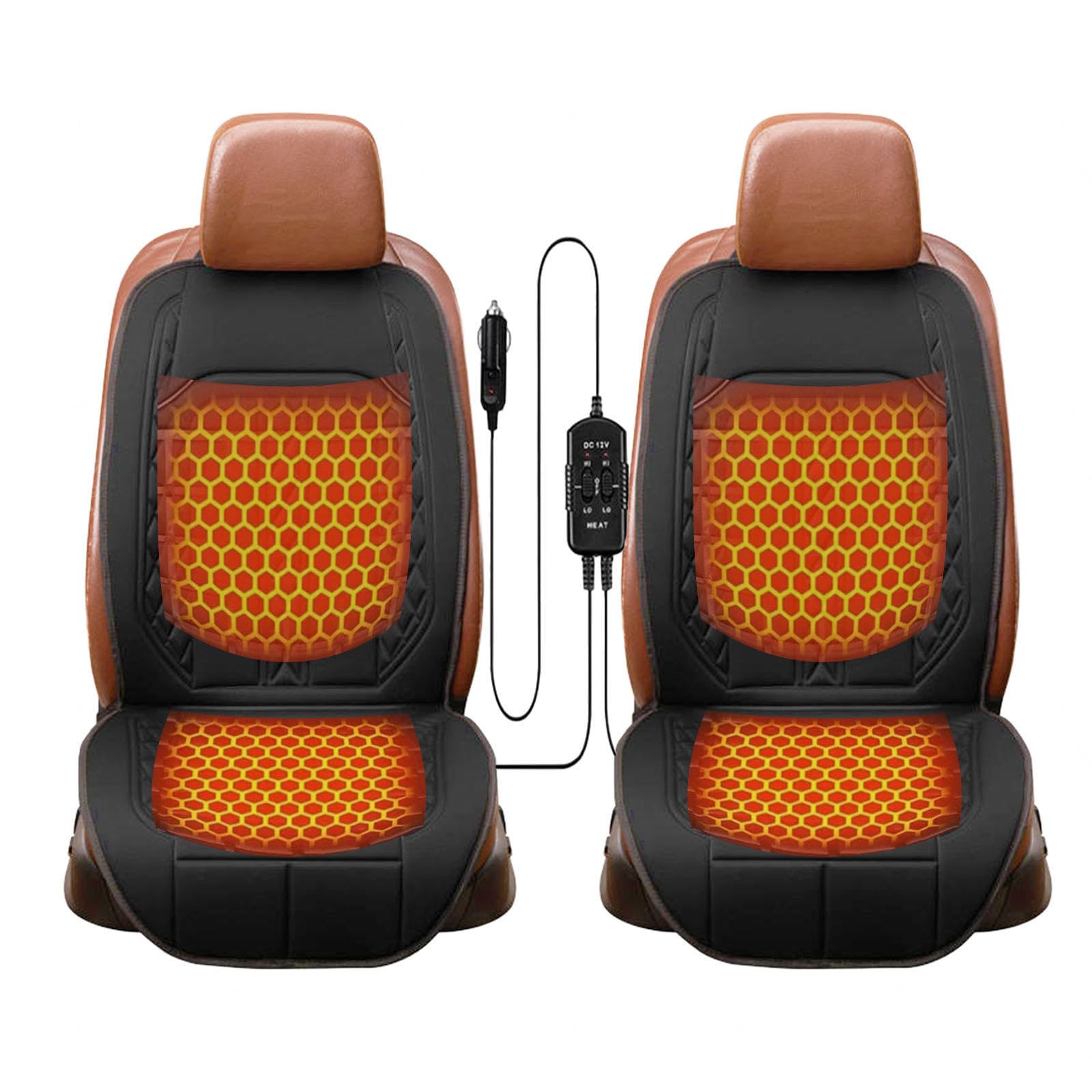 Cojín De Coche Cálido para Invierno Este Es El Regalo Más Cálido para Los Conductores En Invierno,BlackDouble-SeatA