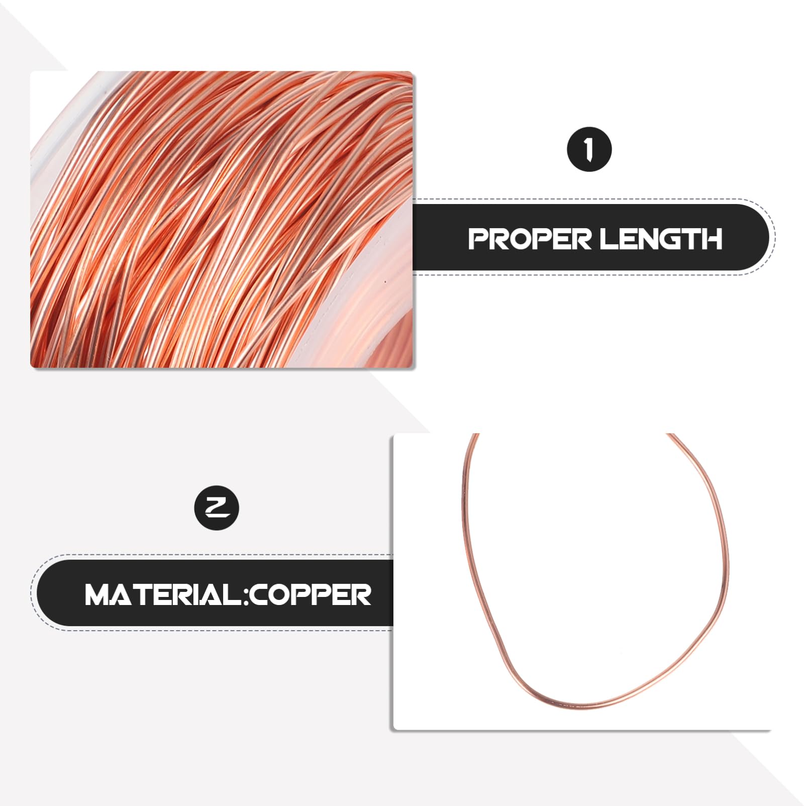 SOLUSTRE Pure Copper Wire Hand Decoration Copper Wire for DIY Crafts Copper Wire for Plants Electroculture Copper Wire Copper Wire for Electroculture Gardening Crafts Copper Wire Metal Wire