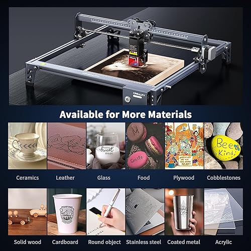 Miniatura 7 de Creality Grabador láser, máquina de grabado láser de 10 W para regalos personalizados, máquina de grabado láser de alta precisión de 72 W, máquina