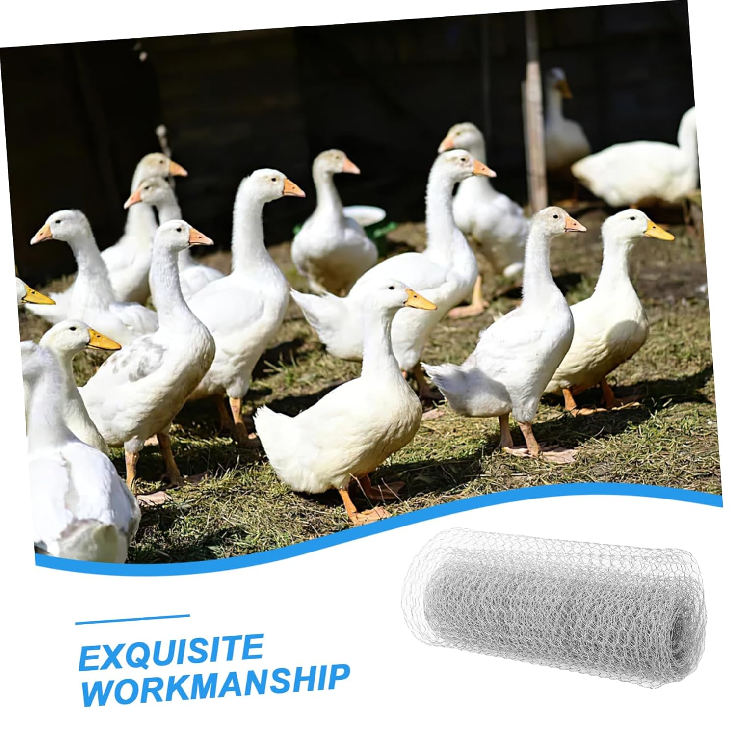 1roll Hexagonal Wire Netting for Poultry Livestock and Garden Use Mesh Fencing Wire Diameter Multi-use Chicken for Crafting and Outdoor Projects