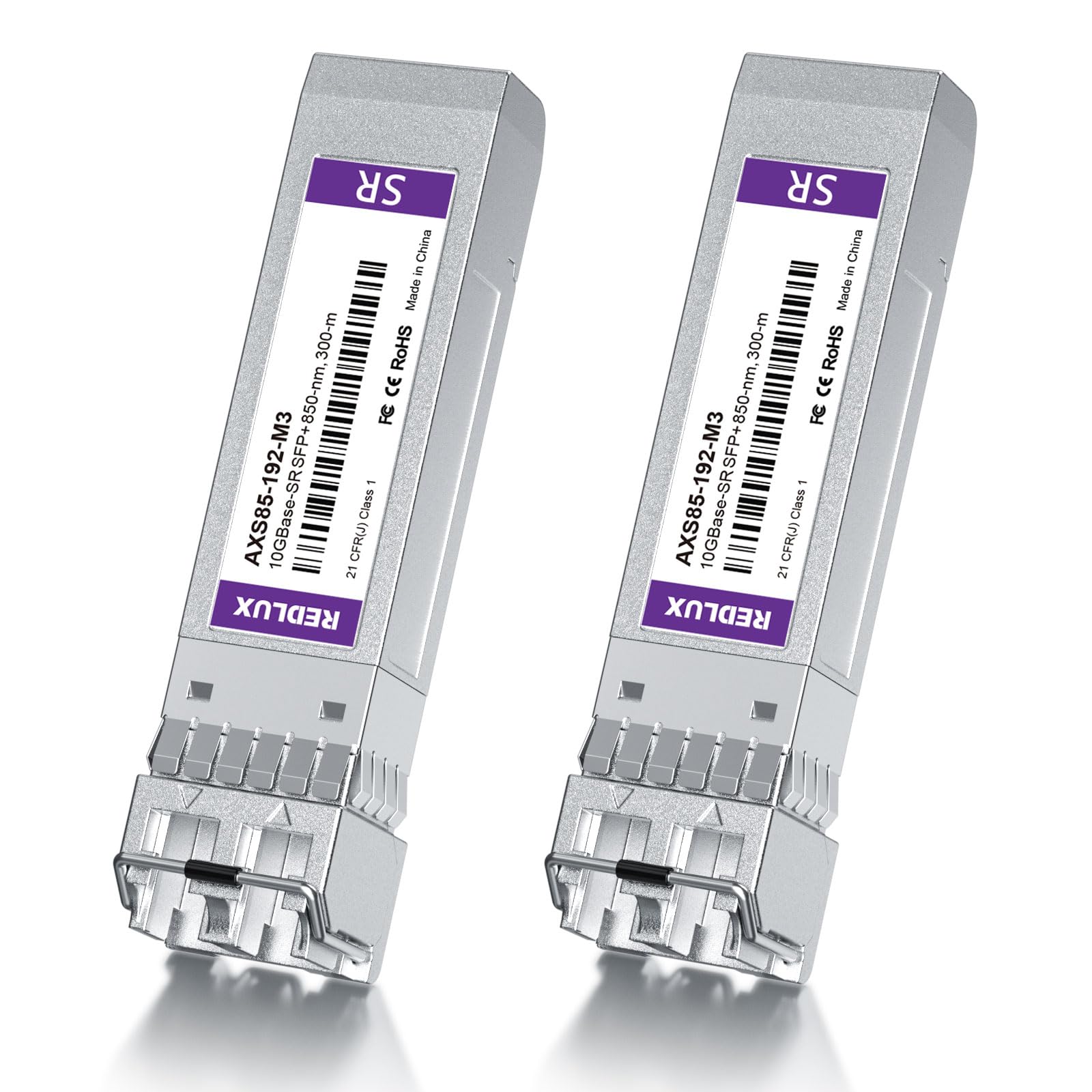 REDLUX Modulo Gbic SFP SX 850nm MMF doppio connettore LC 550m Compatibile Cisco Meraki Ubiquiti UniFi Mikrotik Fortinet TP-Link Netgear