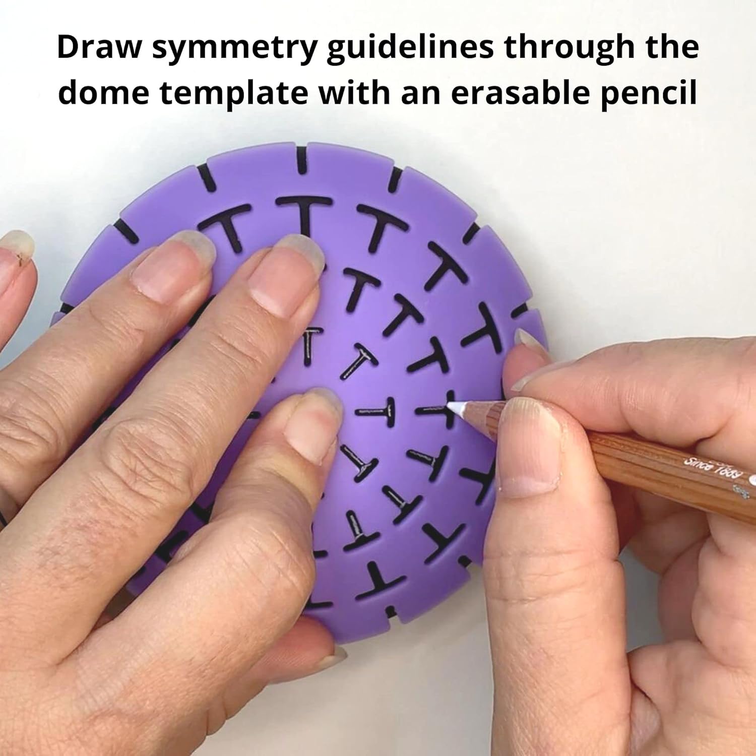 Rock Molds for Painting - 8 pc Round Art Stone Mold Set with Dome Templates - Happy Dotting Company - for DIY Crafts, Dotting Stencil, Mandala Art