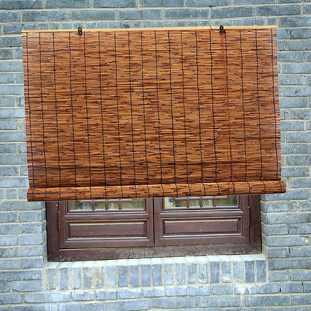 Roleta Bambusowa, Rolety Trzcinowe, Zasłony Retro z Lift, na Drzwi/Okna/Partycji/Dekoracji (Size : WxH70x160cm(28x63inch))