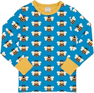 Maxomorra Top LS 110/116 Picnic Bee Jumper, blue, 110 cm-116 cm