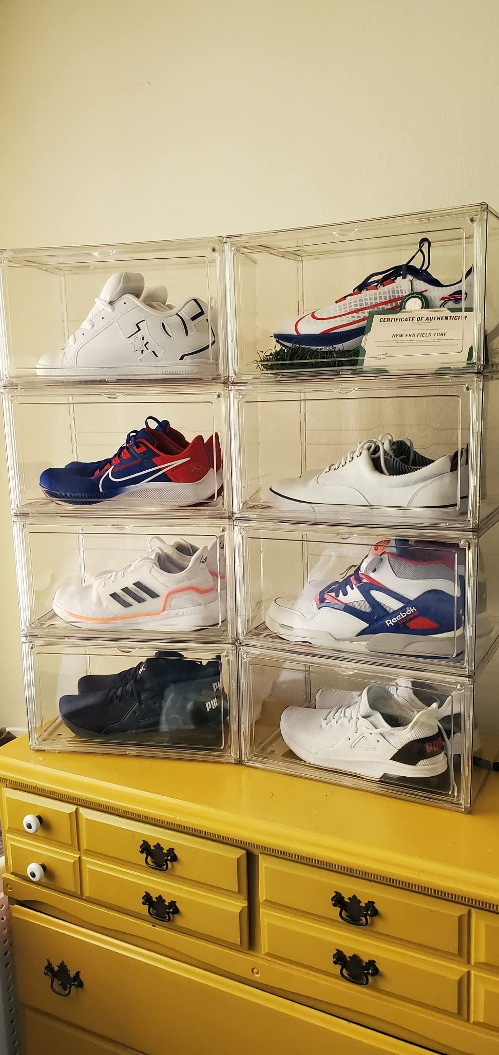 6/mo Finance Sneakerview Acrylic Shoe Display Case 360° Clear