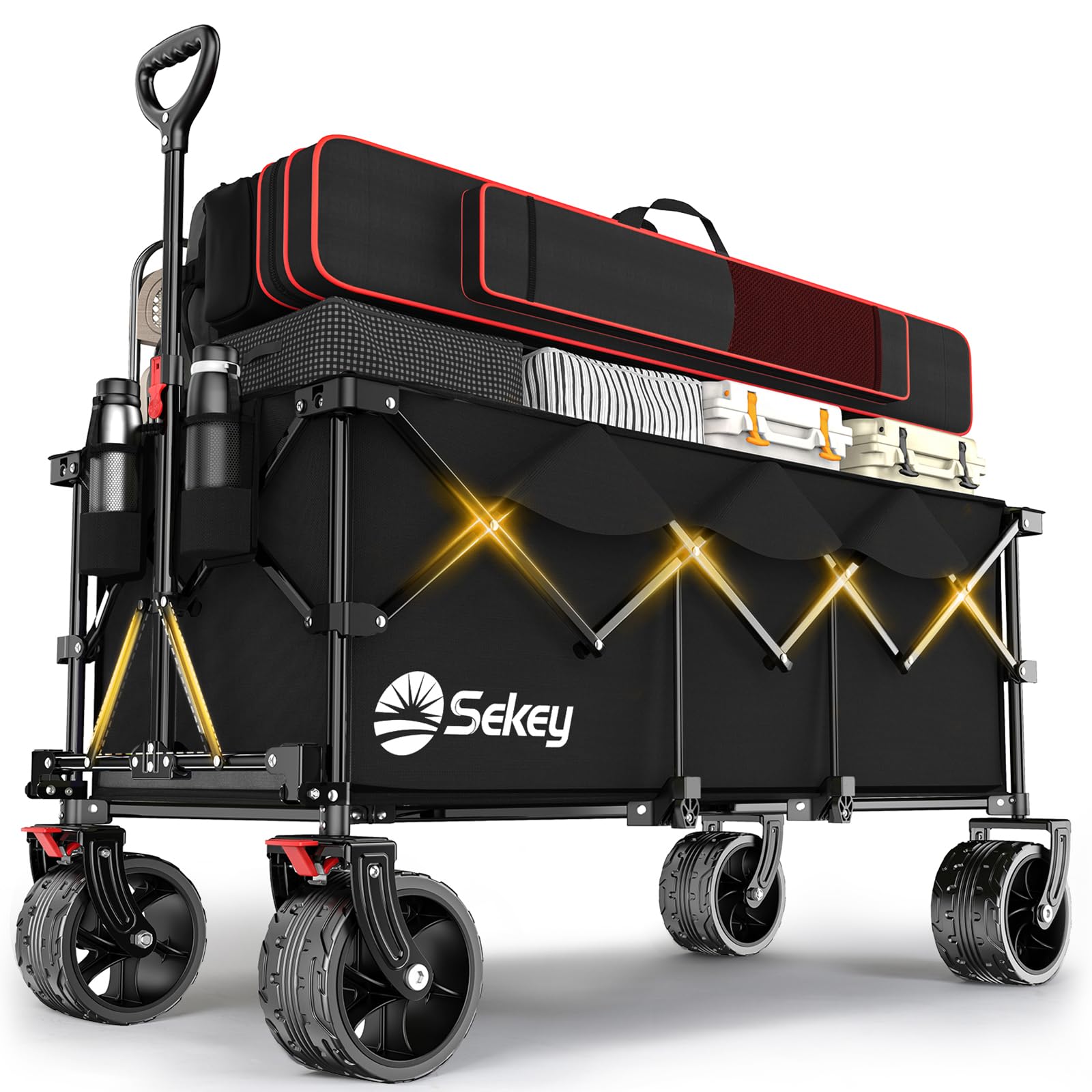 Sekey 300L Ultra-Large Folding Festival Trolley - All-Terrain