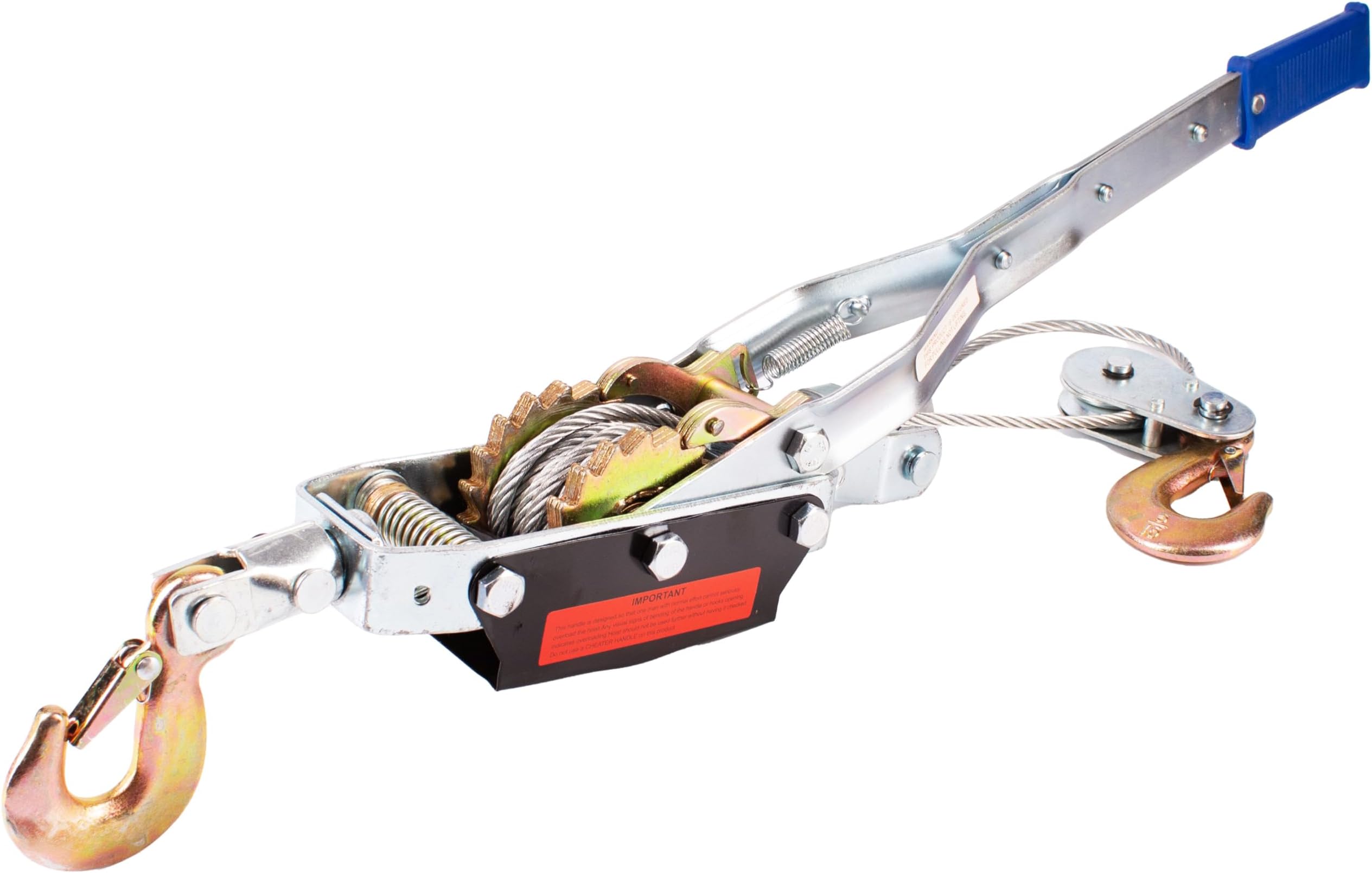 Manual Winch 4 Ton Cable Puller Long Handle Ratchet Winch
