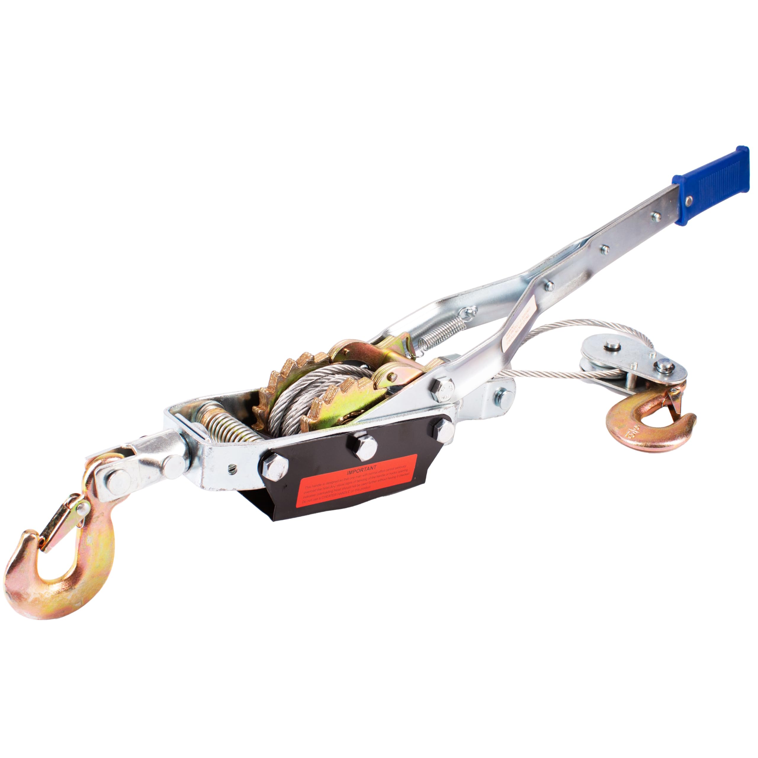 Manual Winch 4 Ton Cable Puller Long Handle Ratchet Winch