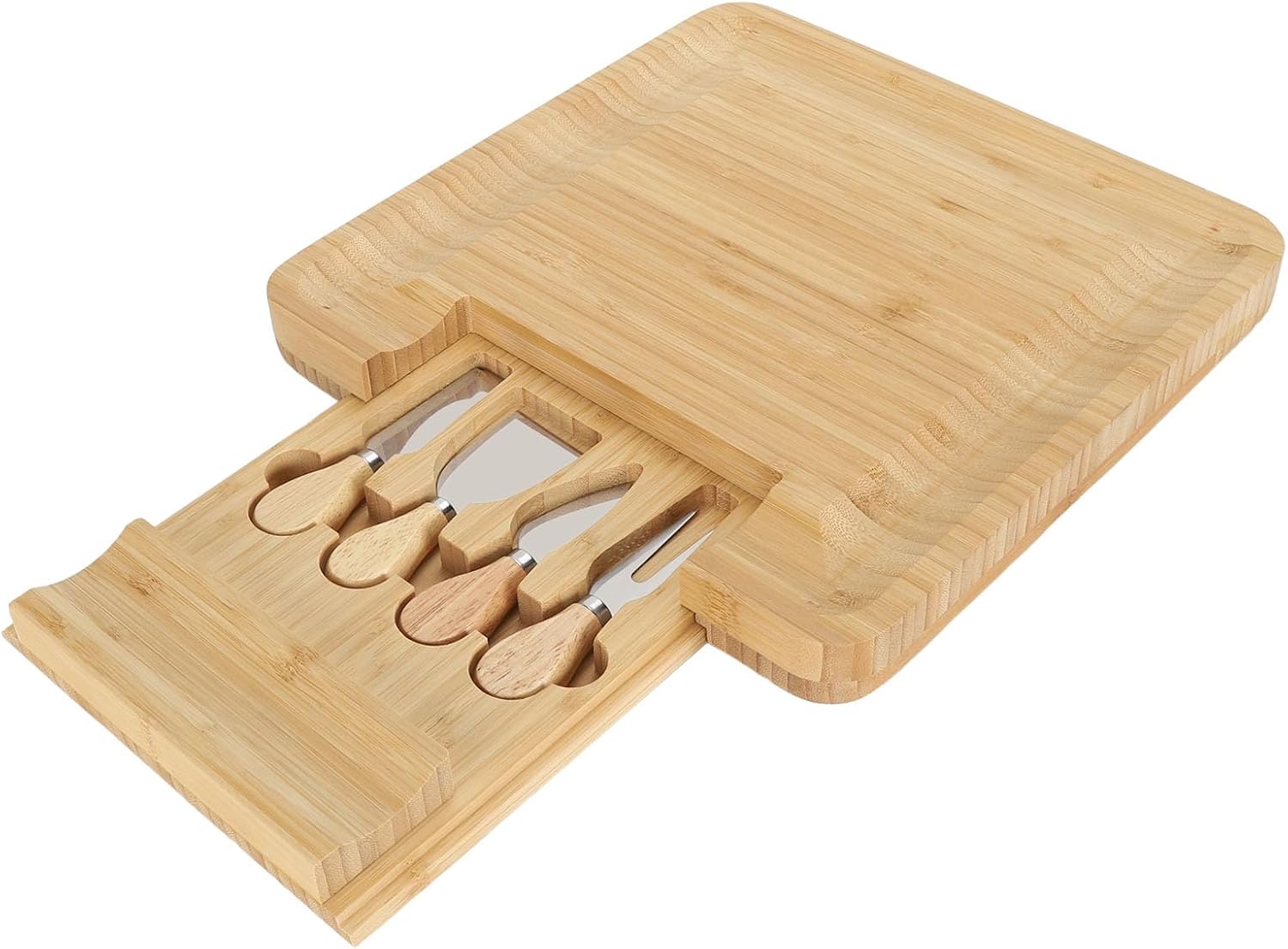 Cheese Board High Hardness Wood Tray, Cheese and Meat Platter, Odorless Hygienic Serving Board for Bread Fruit Charcuterie, Durable Natural Wood Cheese Tray for Home (Regular Style)