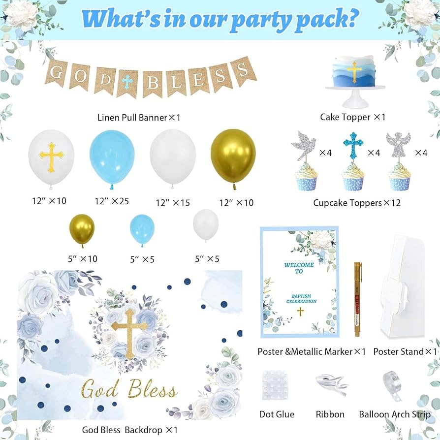 Details 150+ baptism decorations dollar tree best noithatsi.vn