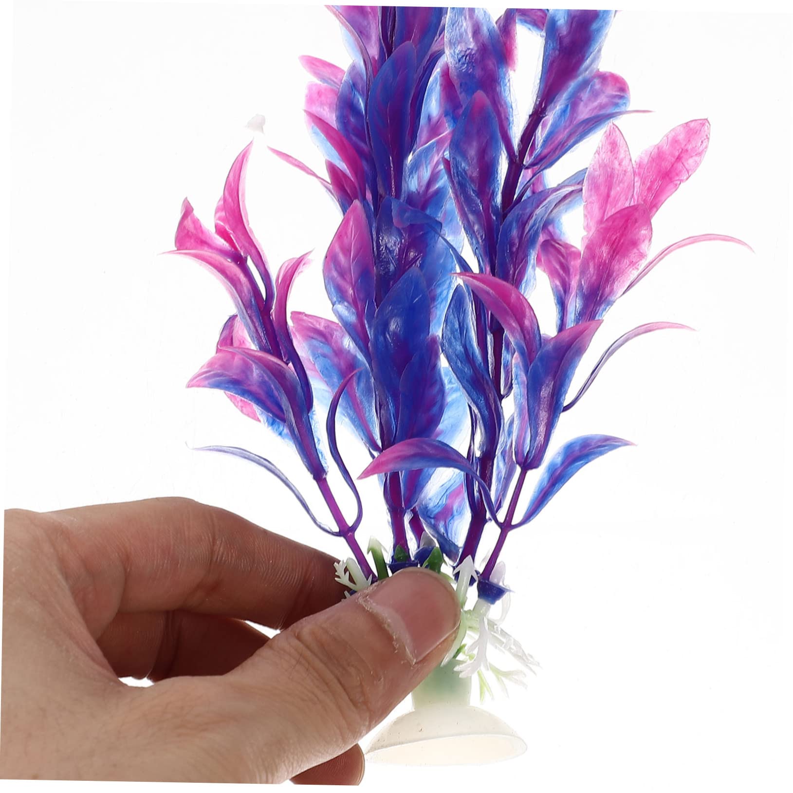 DOITOOL STK Aquarium Landschaftsbau Wasserpflanzen Kunstrasen Für Aquarien Künstliche Wasserpflanze Unterwasserpflanzen Fisch-Tanks Aquarium- Plastik Gras Für Aquarien 16c Anlage
