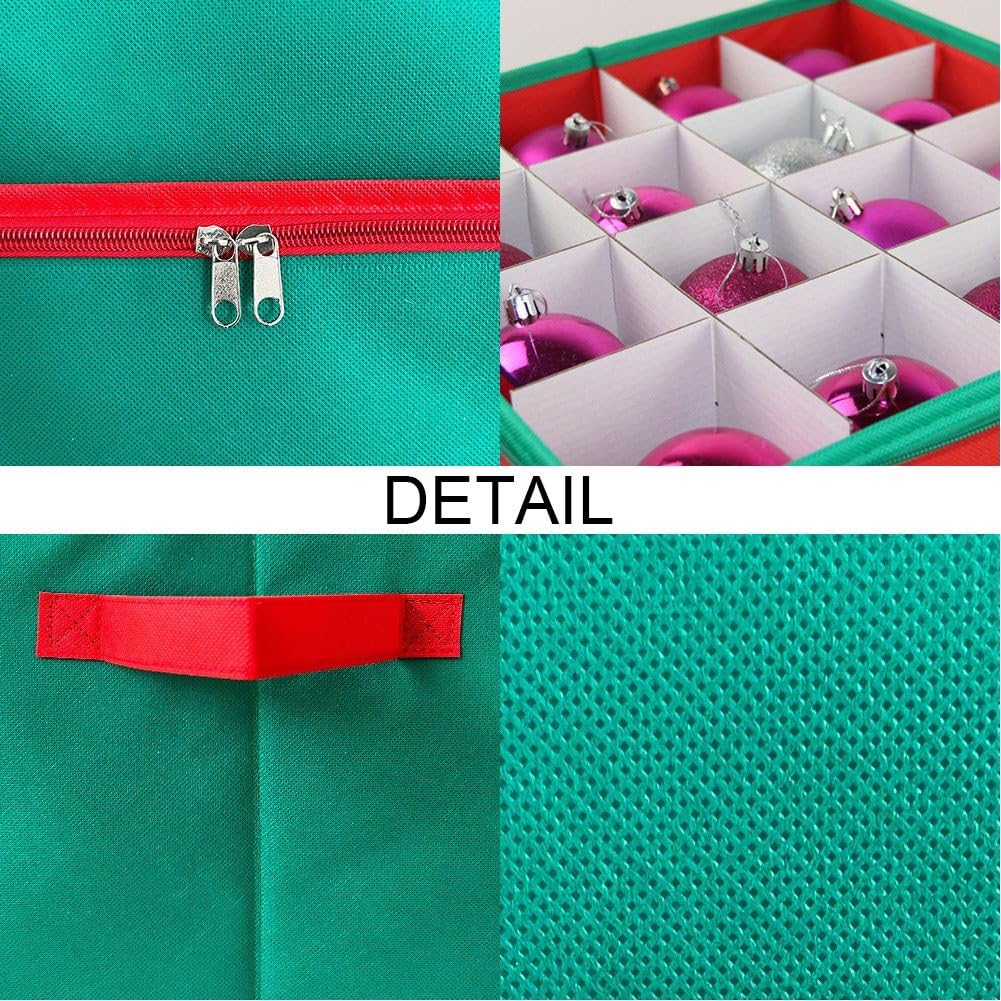 Aufbewahrungsbox Für Weihnachtskugeln, Behälter Für Weihnachtsschmuck, Große Organizer-Tasche Für 64 Weihnachtsschmuck Oder Weihnachtsbaumschmuck