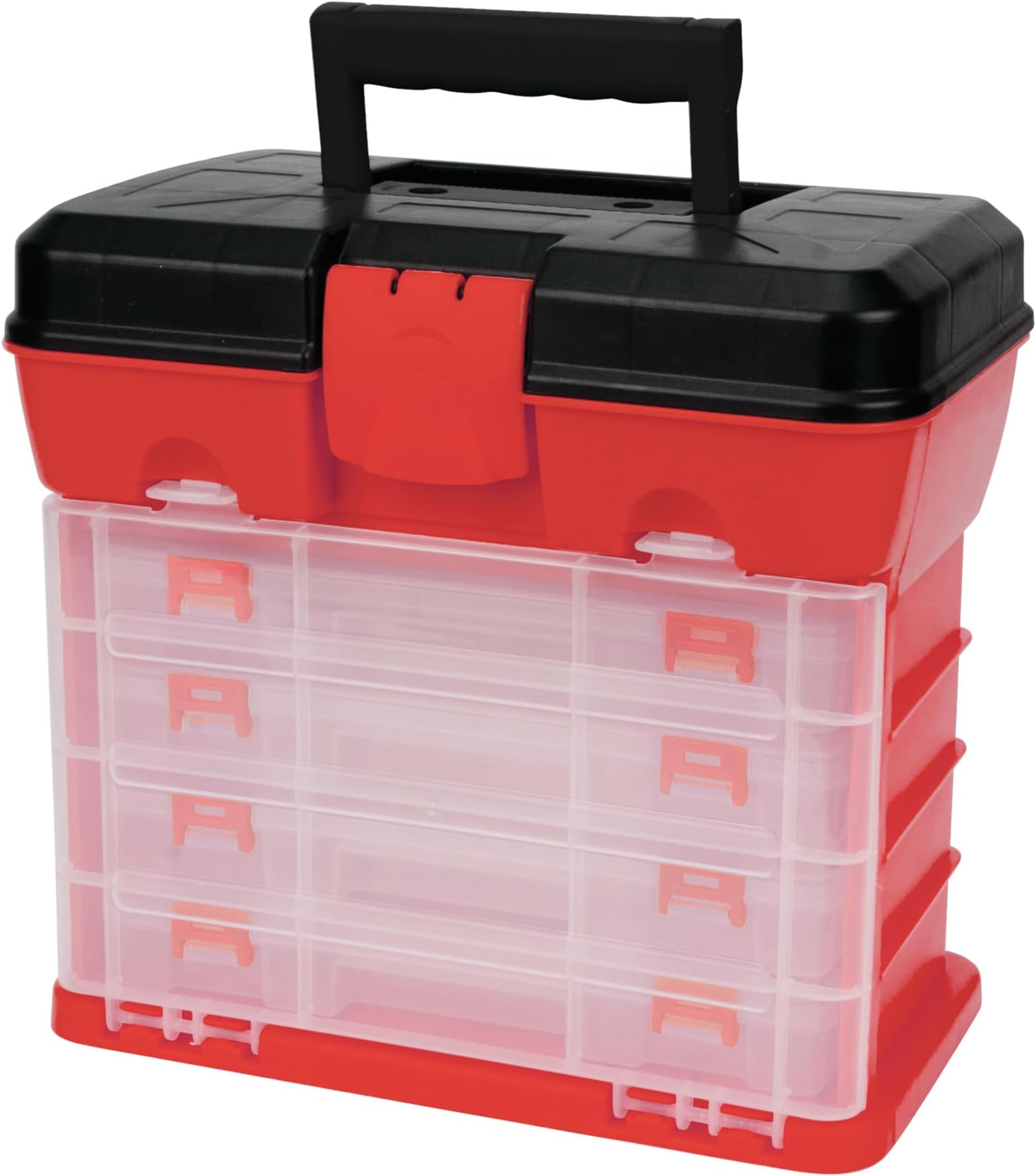 Performance Tool W54042 Plastic Rack System Tool Box with 4 Organizers