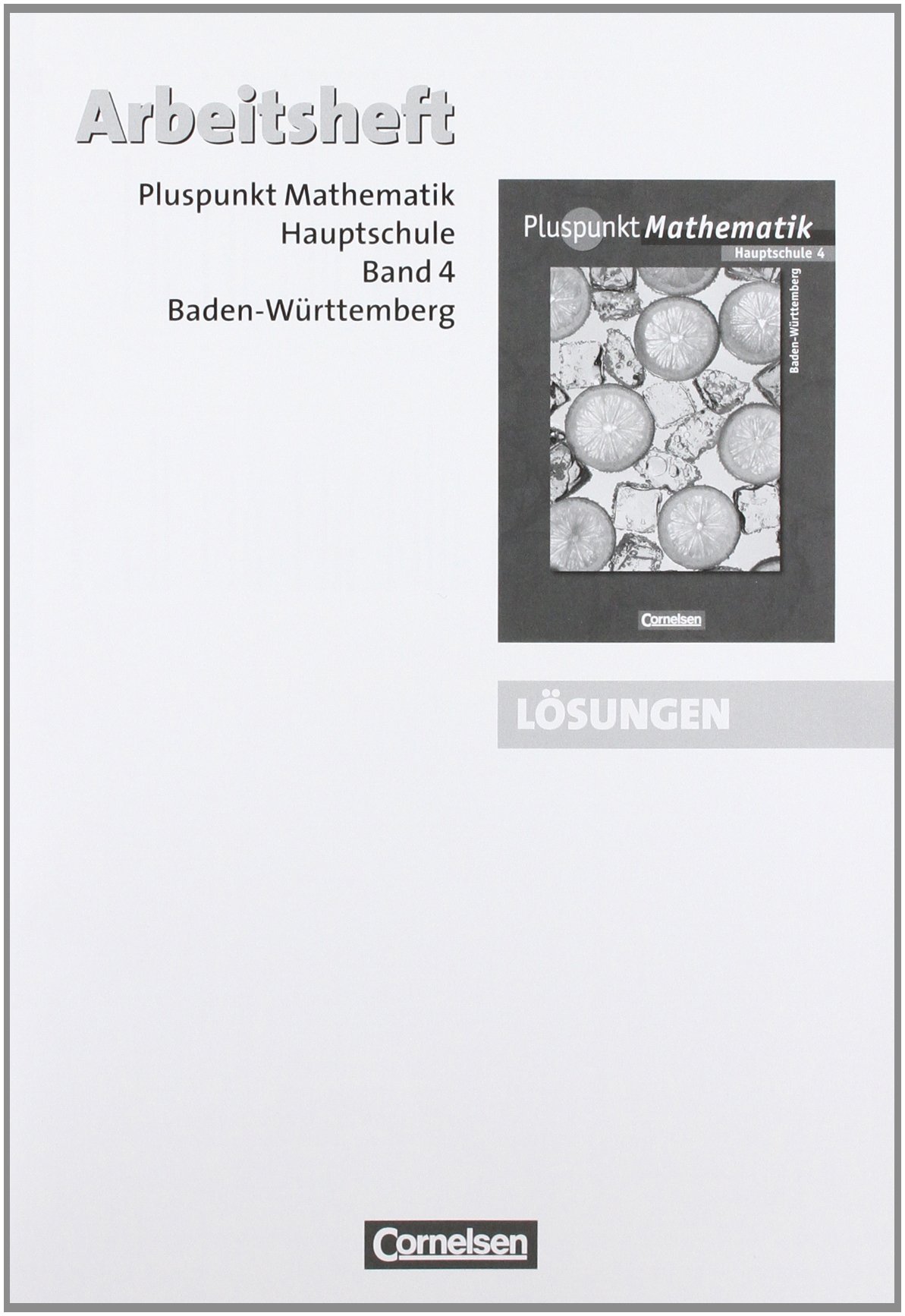Pluspunkt Mathematik - Baden-Württemberg - Bisherige Ausgabe / Band 4 - Arbeitsheft mit Lösungen und CD-ROM
