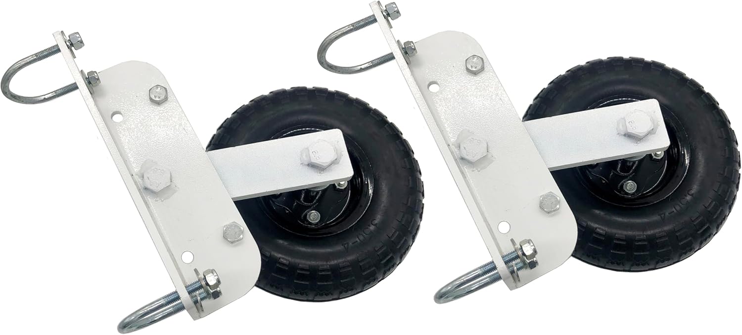 All Terrain Foam Tire Rotating Flip Over Mounting Wheel Kit for Portalbe Freestanding Soccer Football Goal Range Box Compatible with Forza Alu110