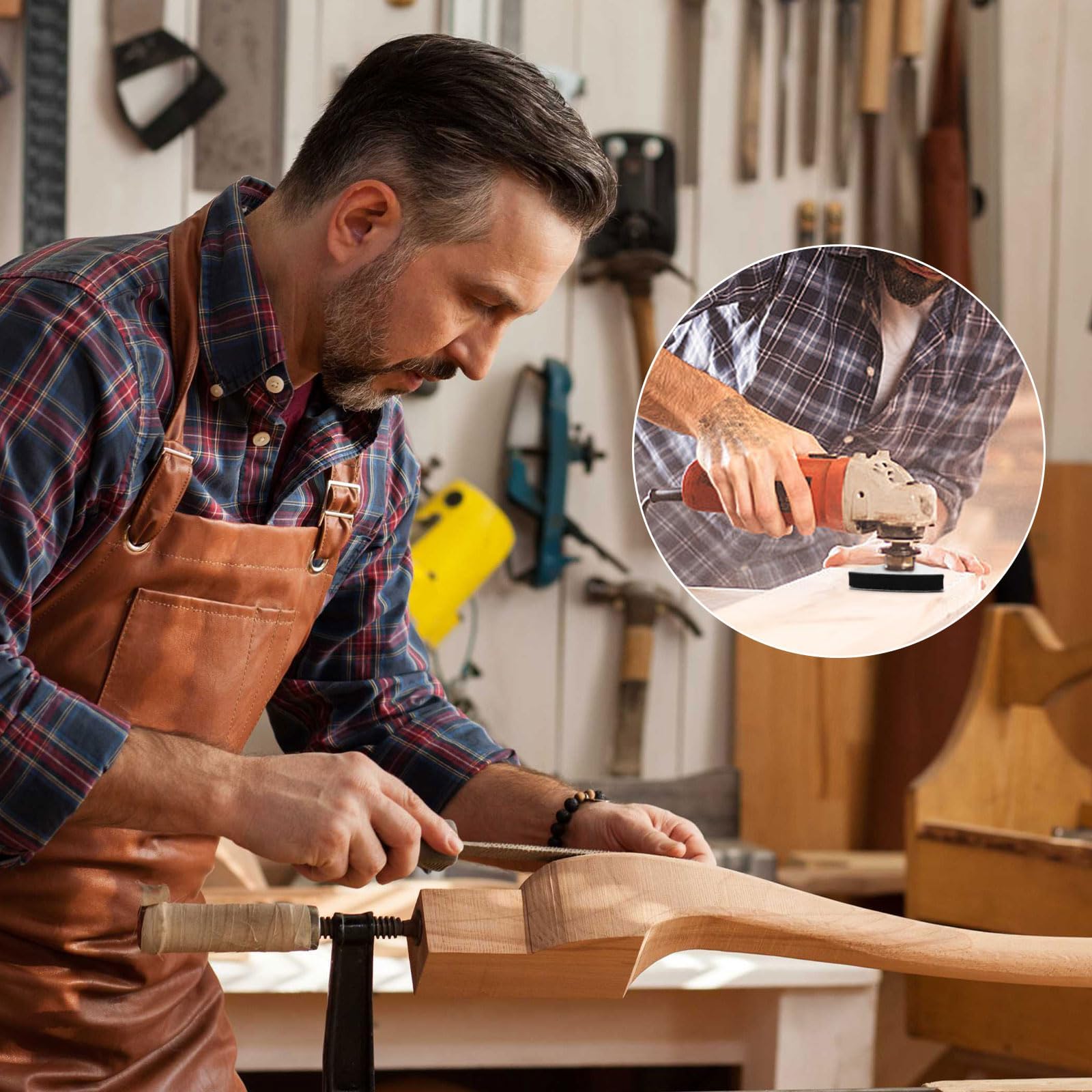 0XBIT Almohadilla de Lijado Triangular, 4 Piezas de Almohadilla de Lijado Delta de 80 MM, con 8 Hojas de Lijas para Lijadora, Adecuadas para Madera, Metal, PláStico Duro, Yeso