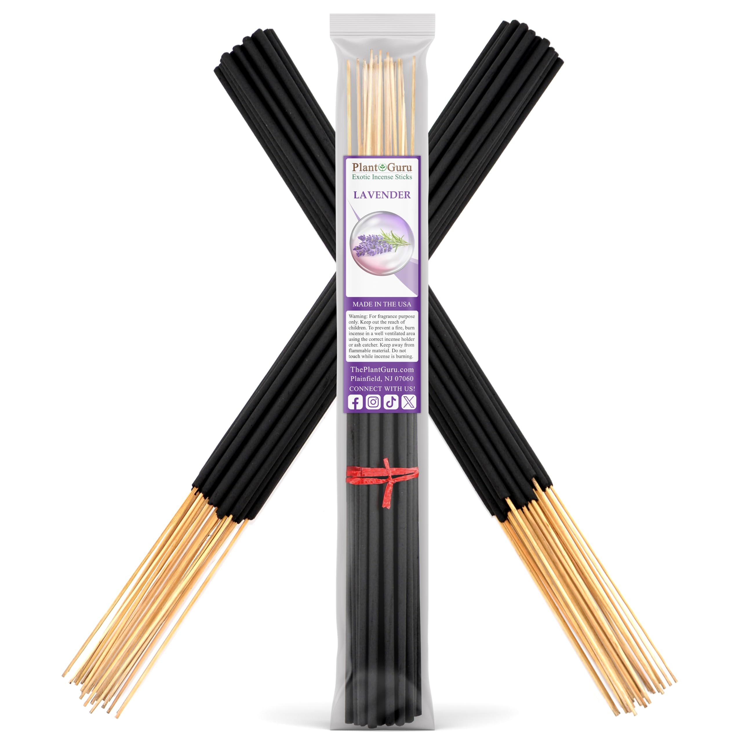 Lavender Exotic Incense Sticks Jumbo 19 Inch Long - Bulk 1 Bundle 27 to 30 Sticks - Natural 19
