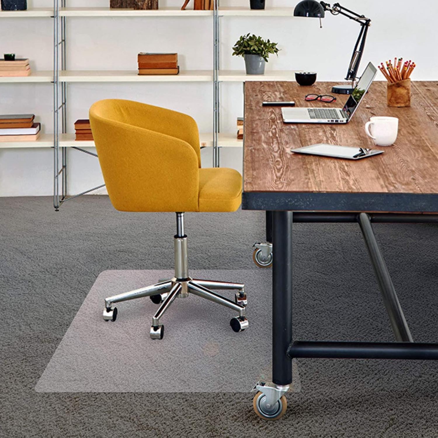 Clear Chair Mat Office Chair Mat for Carpeted or Hardwood Floors Computer Chair Mat Floor Protector Mat Effortless