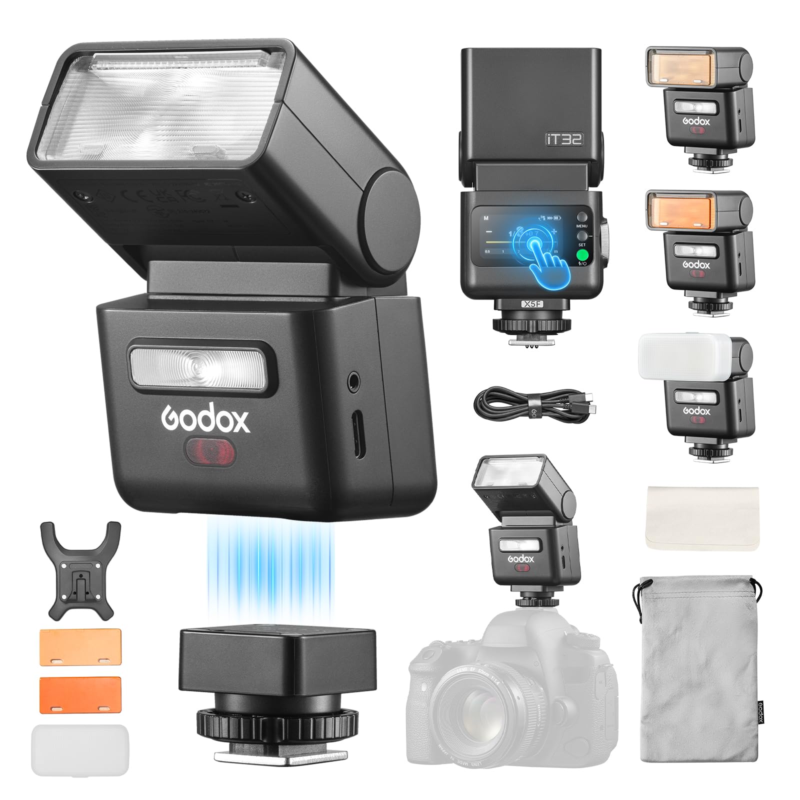 Amazon | Godox iT32 ストロボ & X5-F トリガー カメラフラッシュ Amazon | Godox iT32 ストロボ & X5-F トリガー カメラフラッシュ