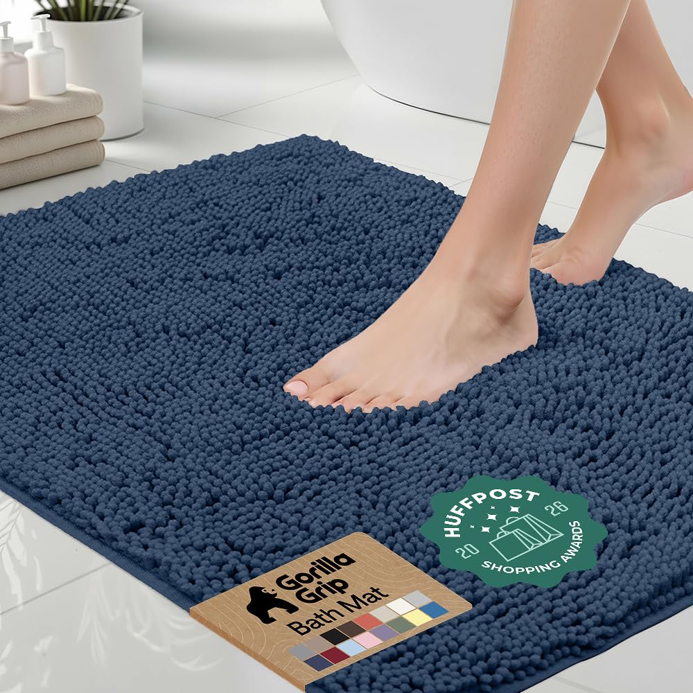 GORILLA GRIP Chenille Bath Rug